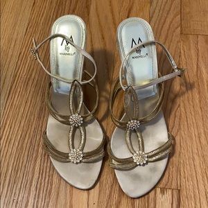 Gold heels size 10M